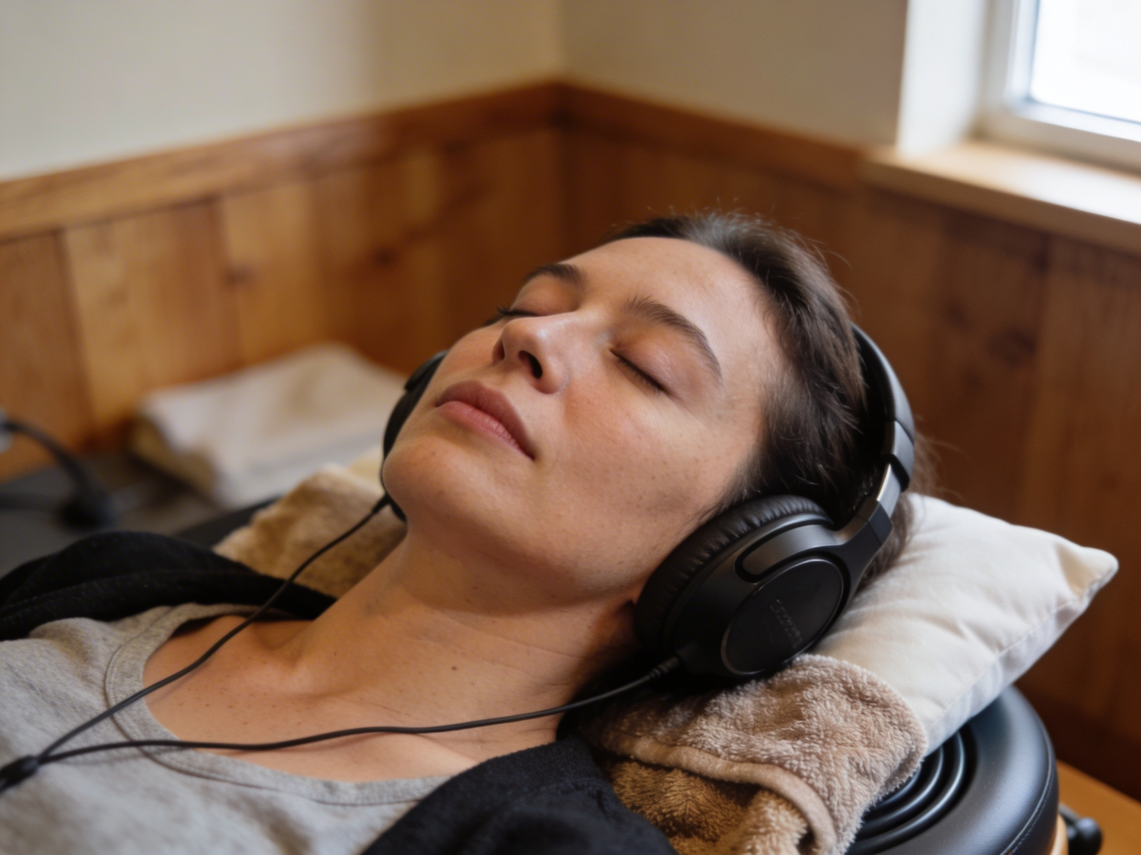 Sound therapy session at SonoTherapie Suisse
